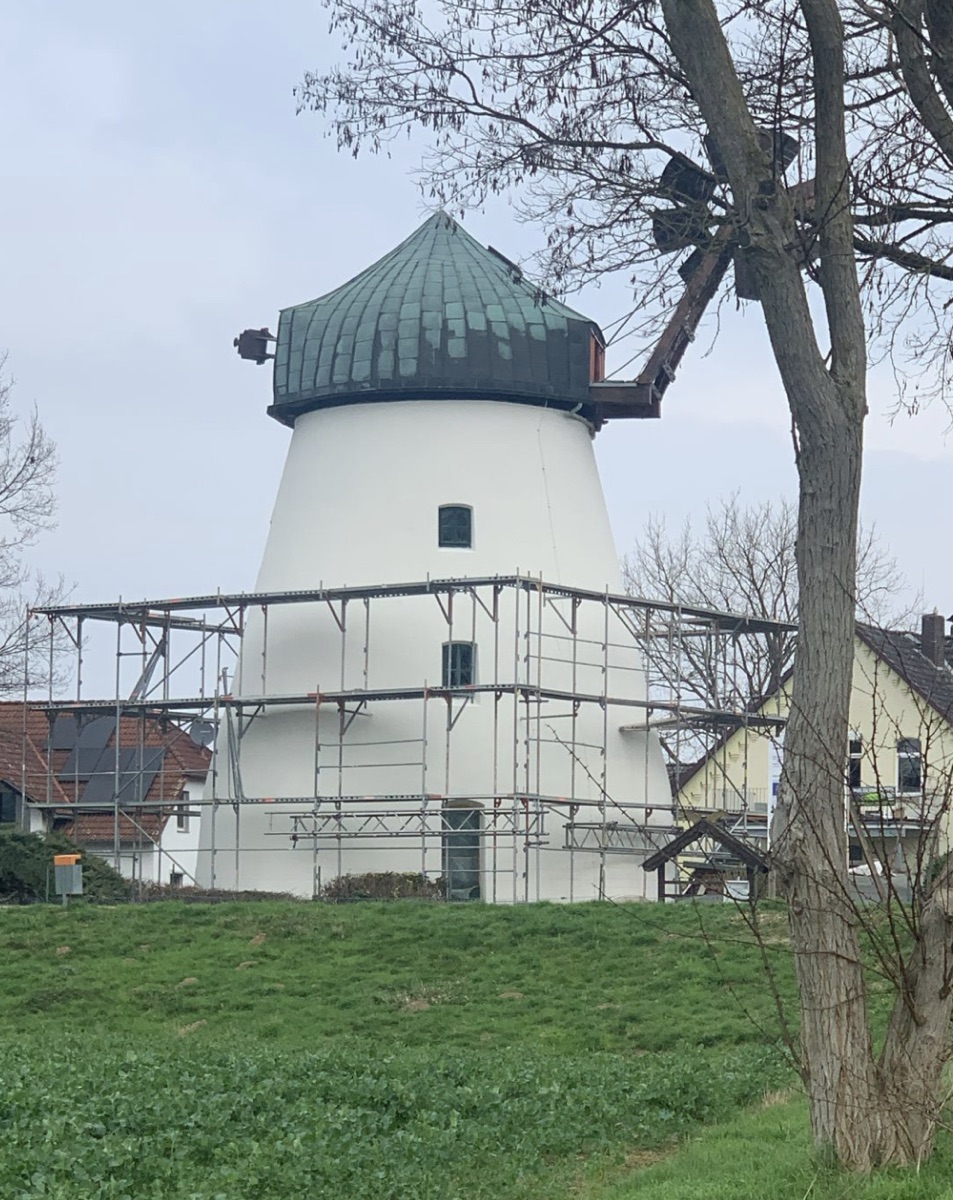 Se retira el andamio – ¡llegan las aspas!