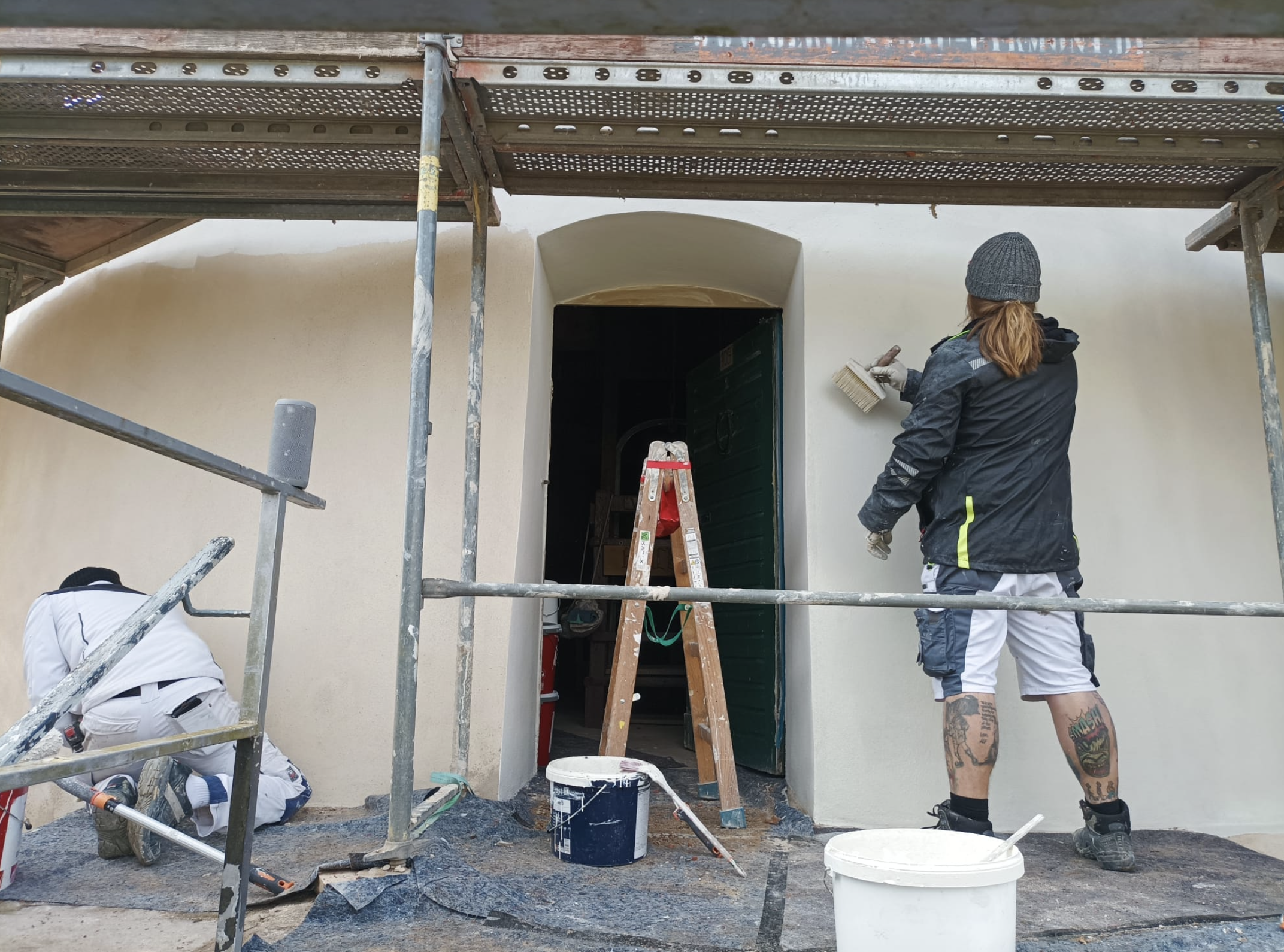 The Painters Are Hard at Work