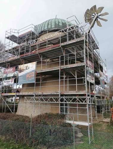 El molino recién revocado